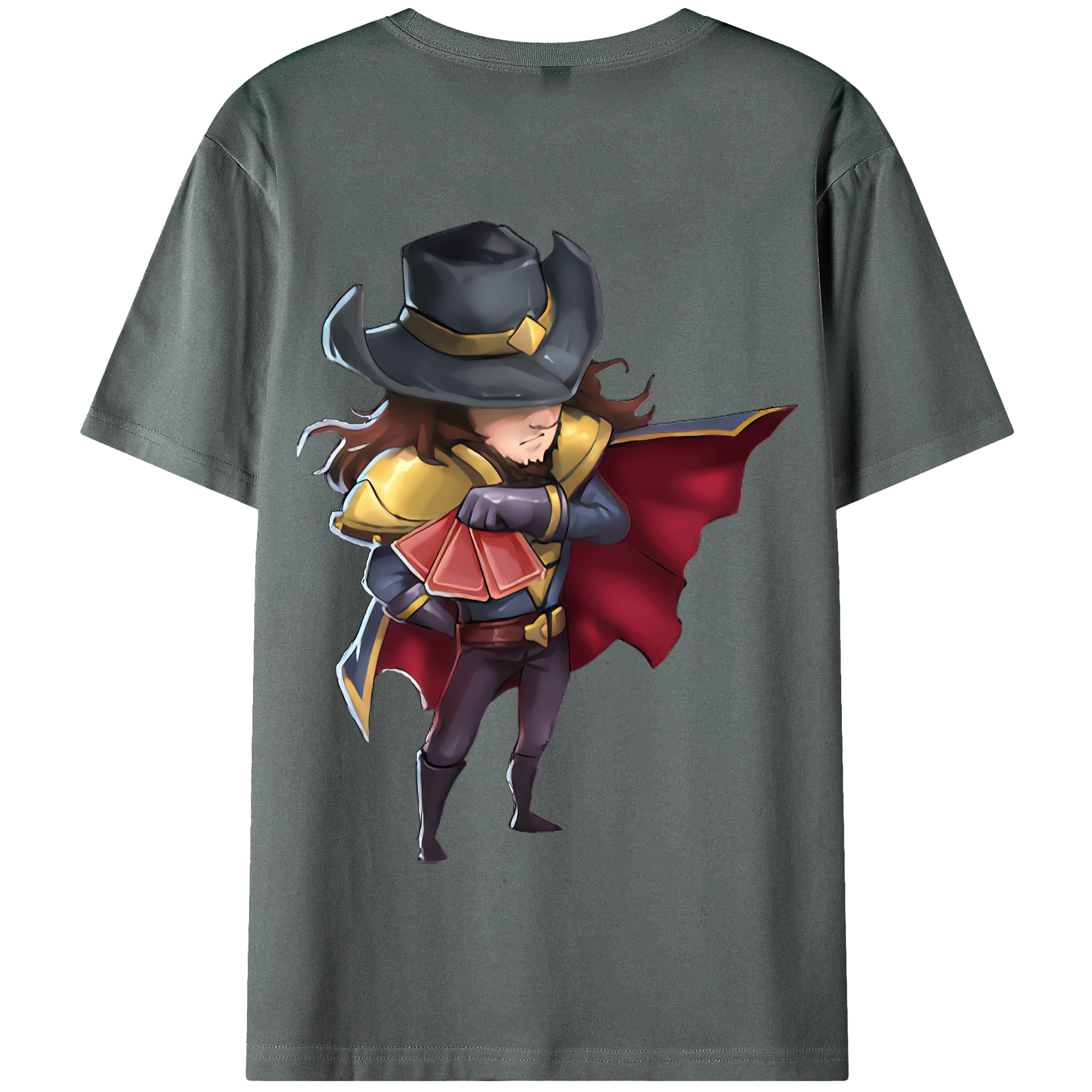 リーグ・オブ・レジェンド League of Legends LOL 綿100％半袖Tシャツ（背面プリント）